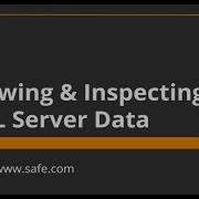 Viewing And Inspecting SQL Server Data
