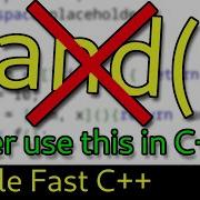 C Random Number Generator AKA STOP USING Rand