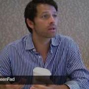 Supernatural Comic Con 2013 Press Room Misha Collins