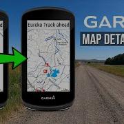 Объяснение вариантов уровня детализации карты велосипедного GPS навигатора Garmin EDGE
