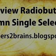 Add Radiobutton Column To Gridview Enable Single Selection