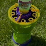 Gazillion Bubble Rush Automatic Bubble Blower Maker Machine With Bubble Solution Green 8 Oz