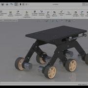 Part 2 Rocker Bogie Mechanism Robot Assembly And Motion Study Tutorial In Solidworks