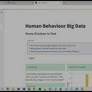Human Behavior Analysis Using Intelligent Big Data Analytics Using Machine Learning