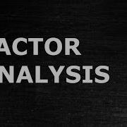 Factor Analysis Dimension Reduction Data Science