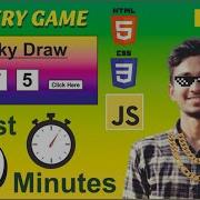 Lucky Draw Lottery Game Using HTML CSS Java Script Web Design With Pure HTML CSS