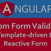 Create A Custom Validators For Template Driven Forms And Reactive Forms In Angular 7 8 9