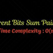 Different Bits Sum Pairwise InterviewBit Solution Algorithm Explanation By AlGOds
