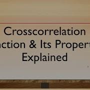 Cross Correlation Function In Random Process Definition Formula Properties