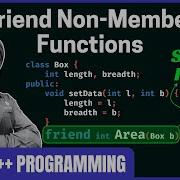 Friend Non Member Functions In C