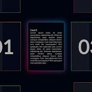 Card Gradient Border Animation Hover Effects Using Html Css Glowing Gradient