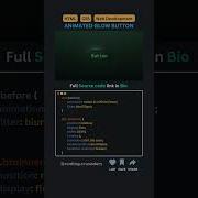 Animated Glow Button Using HTML CSS Coolest Border Animation