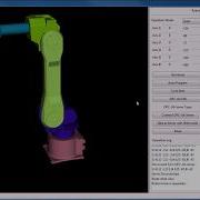 A Robot Simulator Developed With Python WxPython VTK And OPC UA