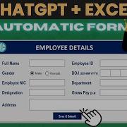 How To Use ChatGPT To Make An Automated Data Entry Form In Excel