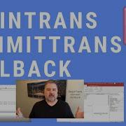 How To Use Transactions In MS Access BeginTrans Commit Rollback