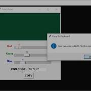 Color Picker In Tkinter Python With Source Code Source Code Projects