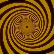 Black And Orange Hypnotic Spiral Video Loop
