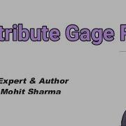Attribute Gage R R MBBMohitSharma