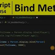 JavaScript Tutorial 54 Bind Method In JavaScript Programming For Beginners