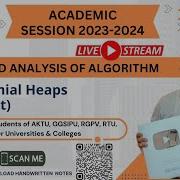 DAA48 Binomial Heap Operations Inserting A Node Extracting Minimum Key Decreasing Key Delete A Node