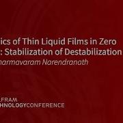 Dynamics Of Thin Liquid Films In Zero Gravity Stabilization Of Destabilization