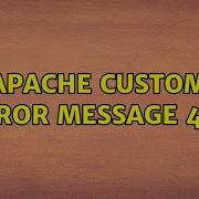 Ubuntu Apache Custom Error Message 403 2 Solutions