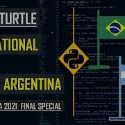 Draw National Flag Of Brazil Argentina Using Python Turtle COPA AMERICA 2021 KNOWLEDGE DOCTOR