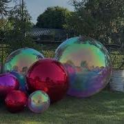 OZIS Giant Inflatable Mirror Ball Shiny Disco Balloon For Parties Weddings Nightclubs