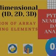 Multidimensional Array Numpy 1D 2D 3D Array How To Create Numpy Array In Python In Hindi