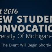 Fall 2016 New Student Convocation
