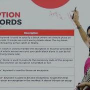 DAY 22 OBJECT ORIENTED PROGRAMMING USING JAVA II SEM B CA NEP EXCEPTION HANDLING L6