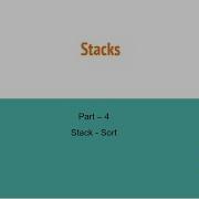 Stack Part 4 Sorting Of Stack CodeItDown
