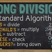 Long Division Using The Standard Algorithm