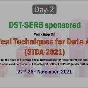 Day 2 Statistical Techniques For Data Analysis STDA 2021 NITJ