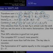 How To Implement A Fast Fourier Transform Iteration FFT With MATLAB