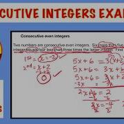Consecutive Integers Word Problems 3 Examples
