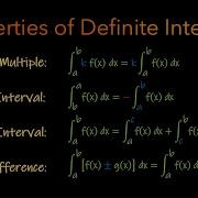 CALCULUS 1 Properties Of Definite Integrals Sum Difference Additive Interval Even Odd Function