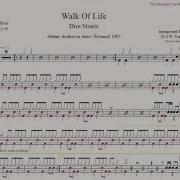 Drum Score Dire Straits Walk Of Life Sample