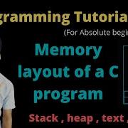 14 7 Memory Layout Of A C Program Stack And Heap Data And Text Segment C Tutorials