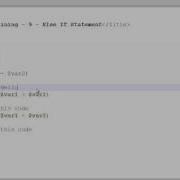 PHP Training 9 Else If Statement