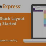 Blazor Stack Layout Get Started