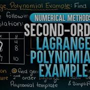 Second Order Lagrange Polynomial Example Numerical Methods