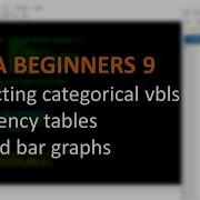 STATA BEGINNERS 9 Inspecting Categorical Variables Tabs Pie And Bar Charts
