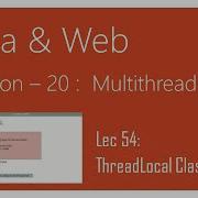 Multithreading In Java 54 ThreadLocal Class In Java