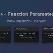 C Function Parameters Pass By Value Reference Pointer Explained