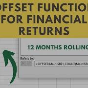 Excel OFFSET Function For Calculating Financial Returns Part 1
