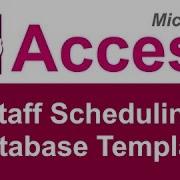 Microsoft Access Staff Scheduling Database Template