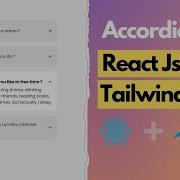 Build A React Accordion With TailwindCSS ReactJS Tutorial