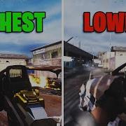 LOWEST Vs HIGHEST Graphic Settings In Warzone Comparison