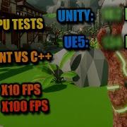 Unity против Unreal Engine 5 тесты производительности